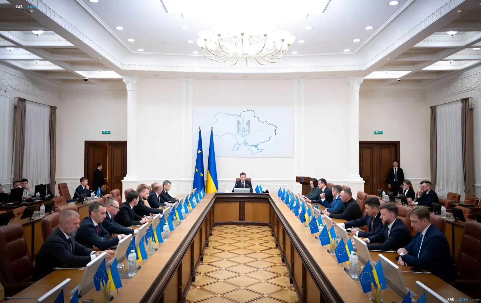Засідання Кабінету Міністрів України з Володимиром Зеленським, де обговорювалося скасування плану створення Координаційного центру бронювання