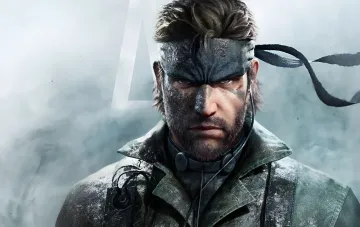 Солид Снейк из Metal Gear Solid в камуфляже с повязкой на глазах, готовый к миссии