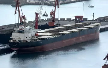 Ship Christiana B, carrying coal for Ukraine, damaged in Romanian waters