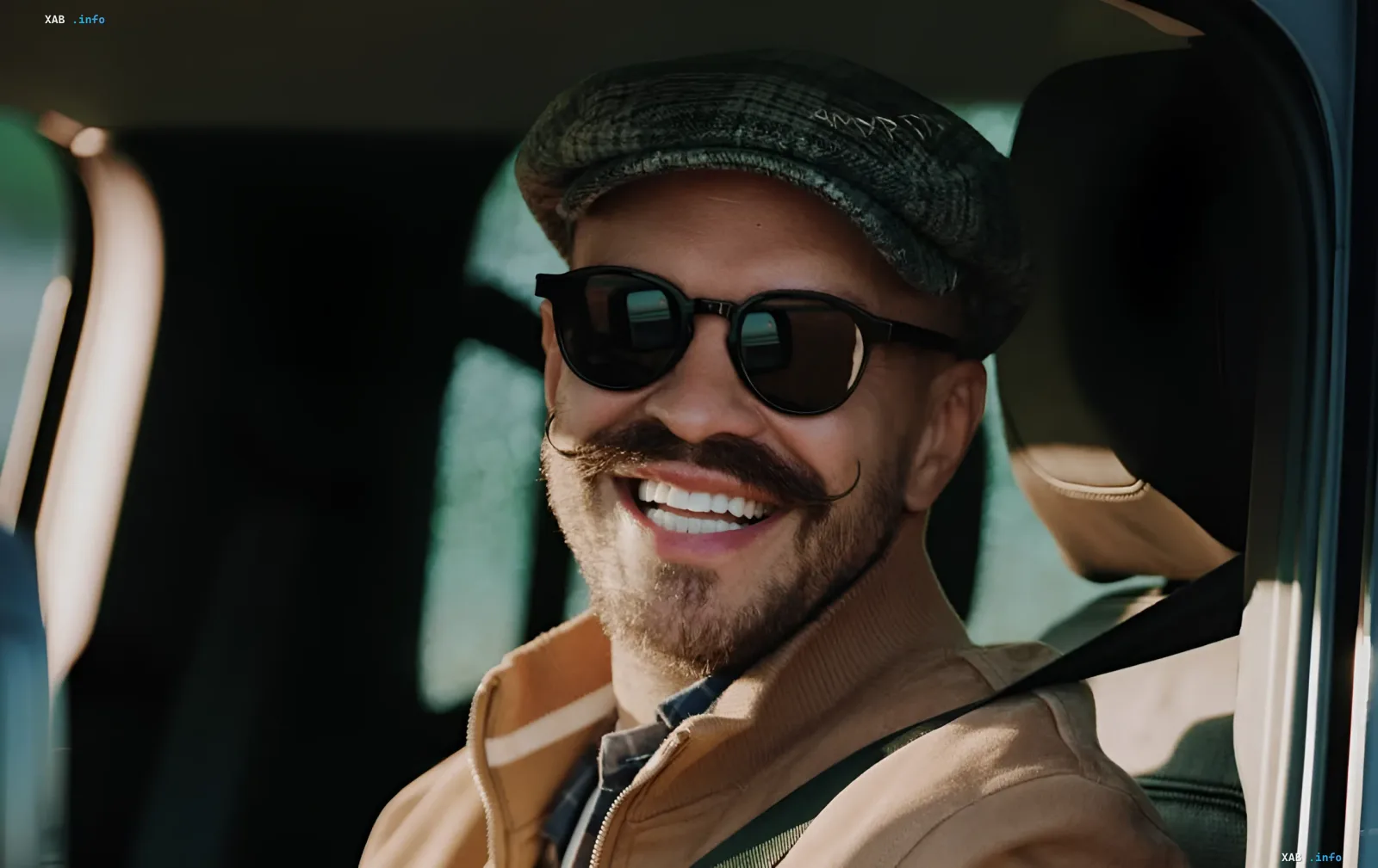 Vladimir Yaroslavsky in sunglasses and a cap smiles in a car, discussing the pause in 'MasterChef' and myths about Hector Jimenez-Braun's influence
