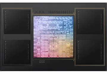 Микросхема памяти Samsung и чип Apple M2, иллюстрирующие зависимость Apple от поставщиков и поиск альтернатив в Китае