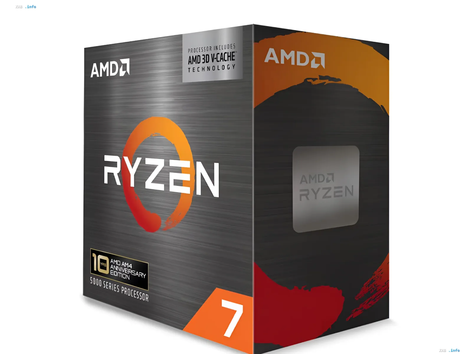 Упаковка процессора AMD Ryzen 7 с технологией 3D V-Cache, иллюстрирующая рост требований к системным ресурсам в играх 2026 года.