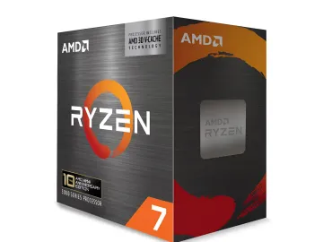Упаковка процессора AMD Ryzen 7 с технологией 3D V-Cache, иллюстрирующая рост требований к системным ресурсам в играх 2026 года.