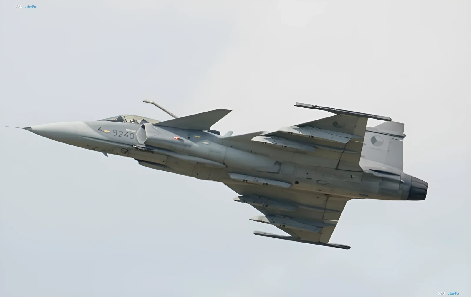 Истребитель Saab Gripen E в полете, символизирующий модернизацию ВВС Украины