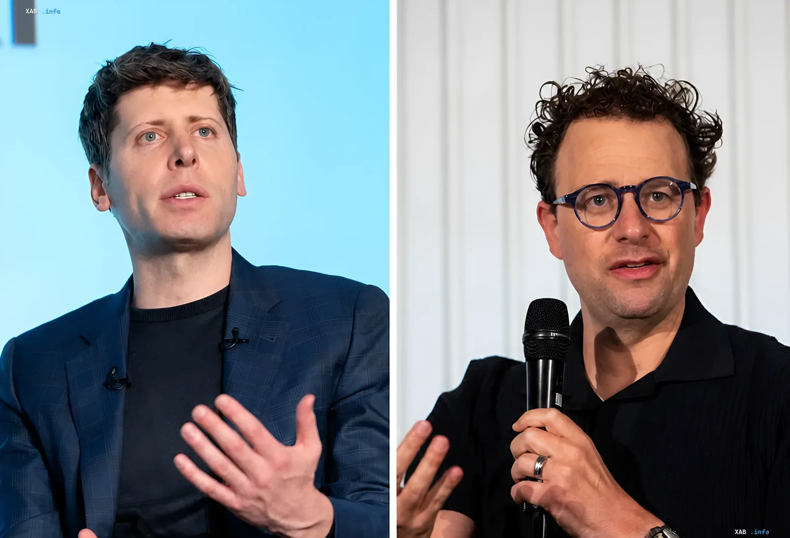 Sam Altman (OpenAI) und Daniel Gross (Anthropic) im Kontext der Debatte über autonomes KI-Hacking ohne menschliches Eingreifen