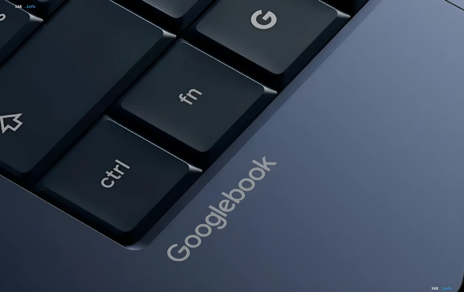Клавиатура нового Googlebook с логотипом на корпусе и клавишей G — замена Chromebook с ИИ и новой ОС