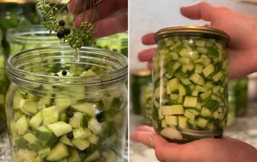 Консервирование огурцов кубиками в банке: добавление укропа и специй, готовый продукт с крышкой — вирусный рецепт для экономии времени зимой