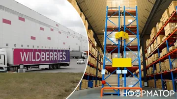 Склад Wildberries и грузовик с логотипом компании — символ масштабной логистической сети, пострадавшей от ударов дронов, что требует экстренной государственной поддержки
