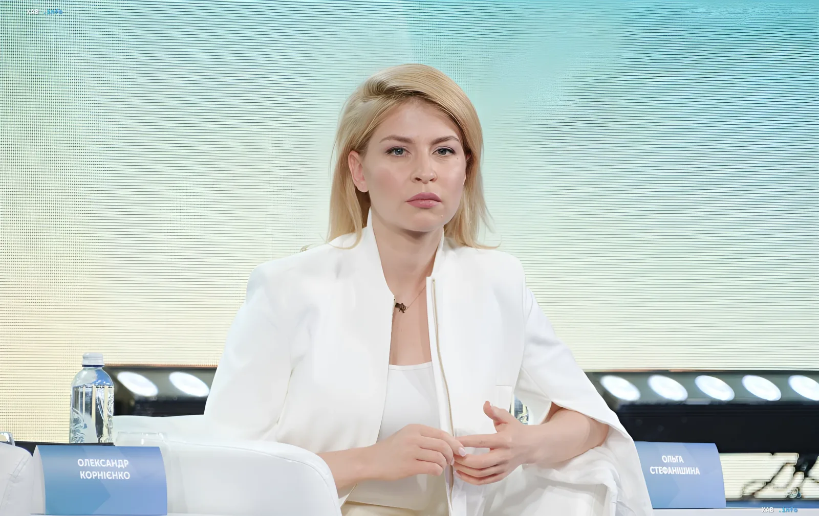 Ольга Стефанишина на пресс-конференции: комментирует расследование и готова защищать себя по закону