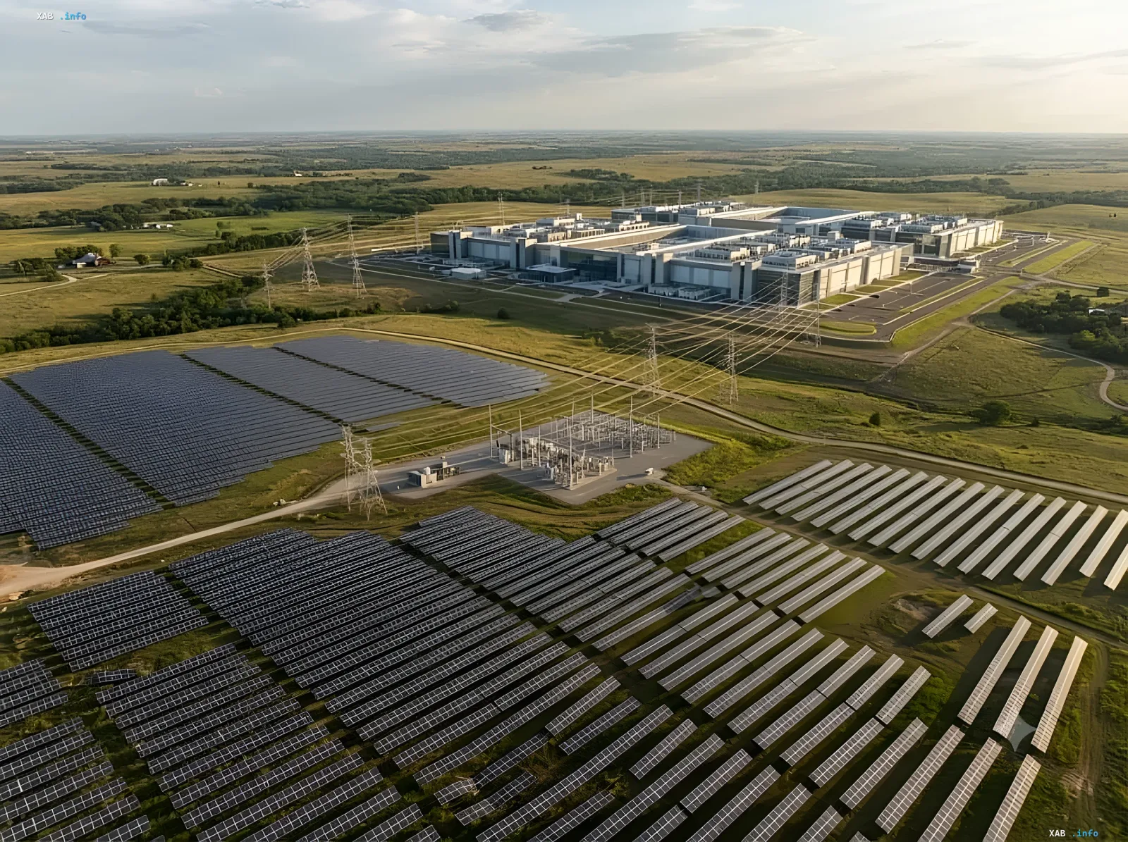 Solarkraftwerk in Oklahoma, das 155 MW Energie für Google-Rechenzentren gemäß einer 15-Jahres-Vereinbarung mit RWE liefert