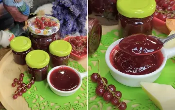 Банки с красносмородиновым соусом и свежая ягода на деревянном подносе — тренд лета 2026
