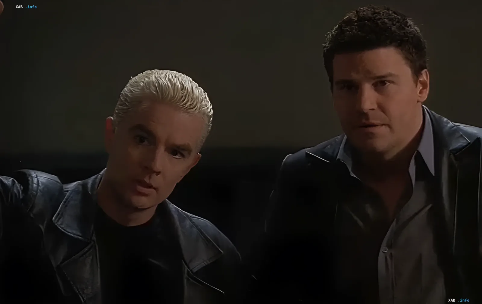 David Boreanaz and James Marsters as Angel and Spike from the series Buffy the Vampire Slayer