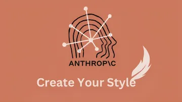 Логотип компании Anthropic с надписью 'Create Your Style' на фоне, символизирующий инновации в области ИИ и разрыв в оплате труда между архитекторами чипов и инженерами