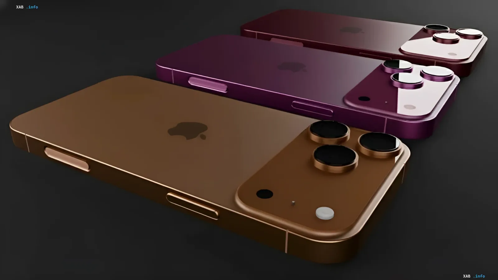iPhone 18 Pro Konzept in neuen Farben: Gold, Lila und Burgunder, der Premium-Design und Preiserhöhung auf $1500 zeigt