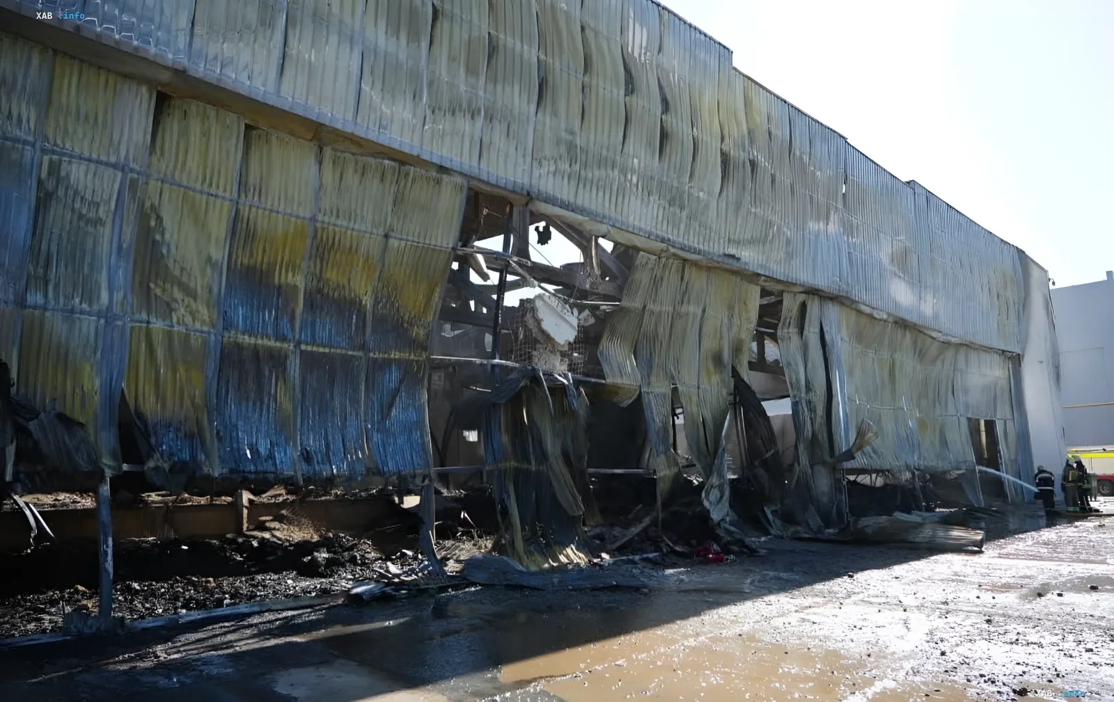 Zerstörte Kromberg & Schubert Fabrik in Schytomyr nach Angriff russischer Streitkräfte
