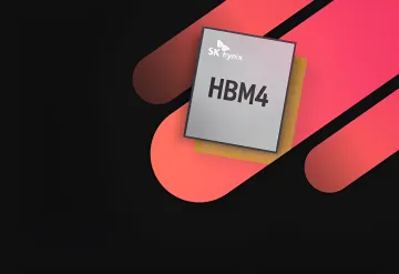 Чип памяти HBM4 от SK hynix, иллюстрирующий новость о шпионаже в пользу Китая