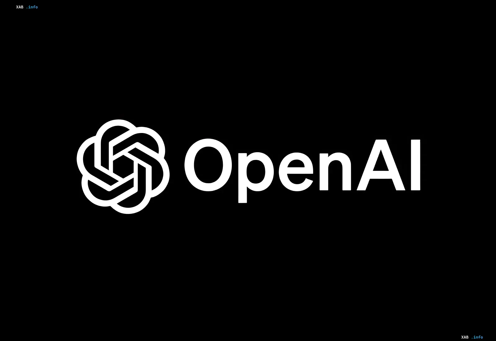 OpenAI-Logo auf schwarzem Hintergrund — Symbol des Unternehmens, aus dem Schlüsselaritekt Brad Lightcap vor dem IPO ausscheidet