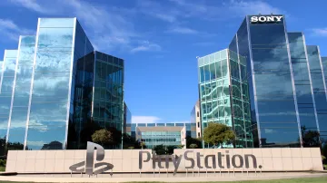 Sony Interactive Entertainment headquarters with PlayStation logo in the foreground — the epicenter of the antitrust lawsuit filed by Stop Killing Games and DoesItPlay