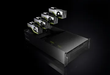 Серверный блок с модулями Nvidia, символизирующий масштабные инвестиции в ИИ-инфраструктуру от фонда на $500 млрд