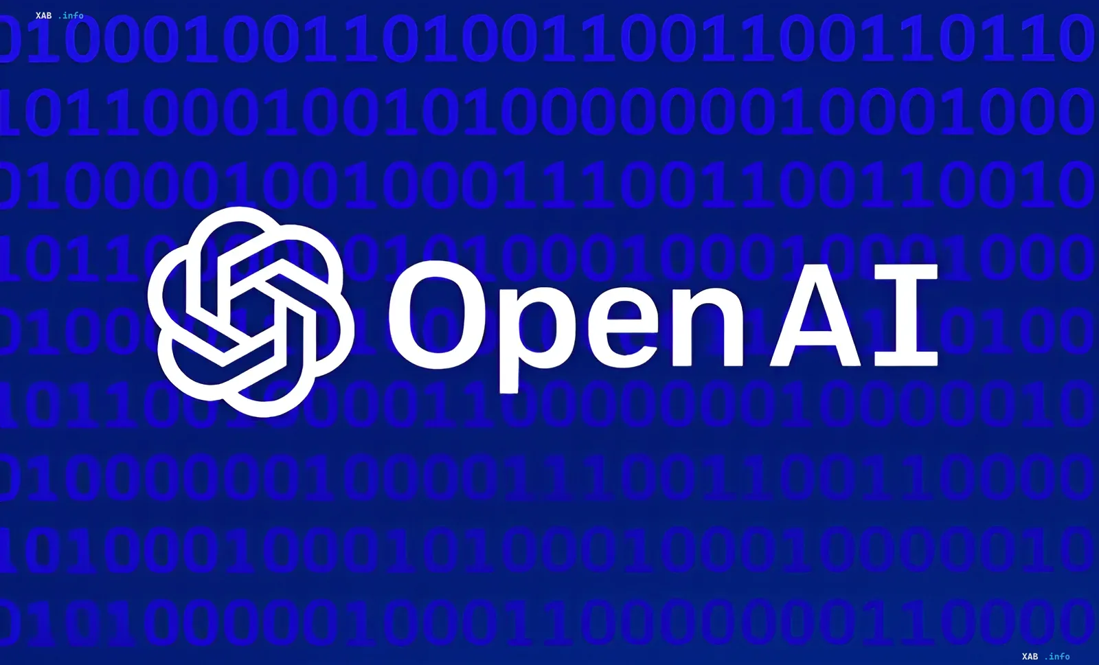Логотип OpenAI на фоне двоичного кода, символизирующий запуск закрытой модели GPT-5.6 Cyber для кибербезопасности