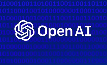 Логотип OpenAI на фоне двоичного кода, символизирующий запуск закрытой модели GPT-5.6 Cyber для кибербезопасности