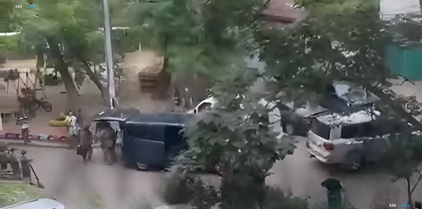Сцена спецоперации в Одессе: перевернутый автомобиль и действия КОРД