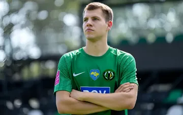Eduard Sarapiy im Trikot von Polissya vor einem möglichen Wechsel zu Sassuolo für 7 Millionen Euro