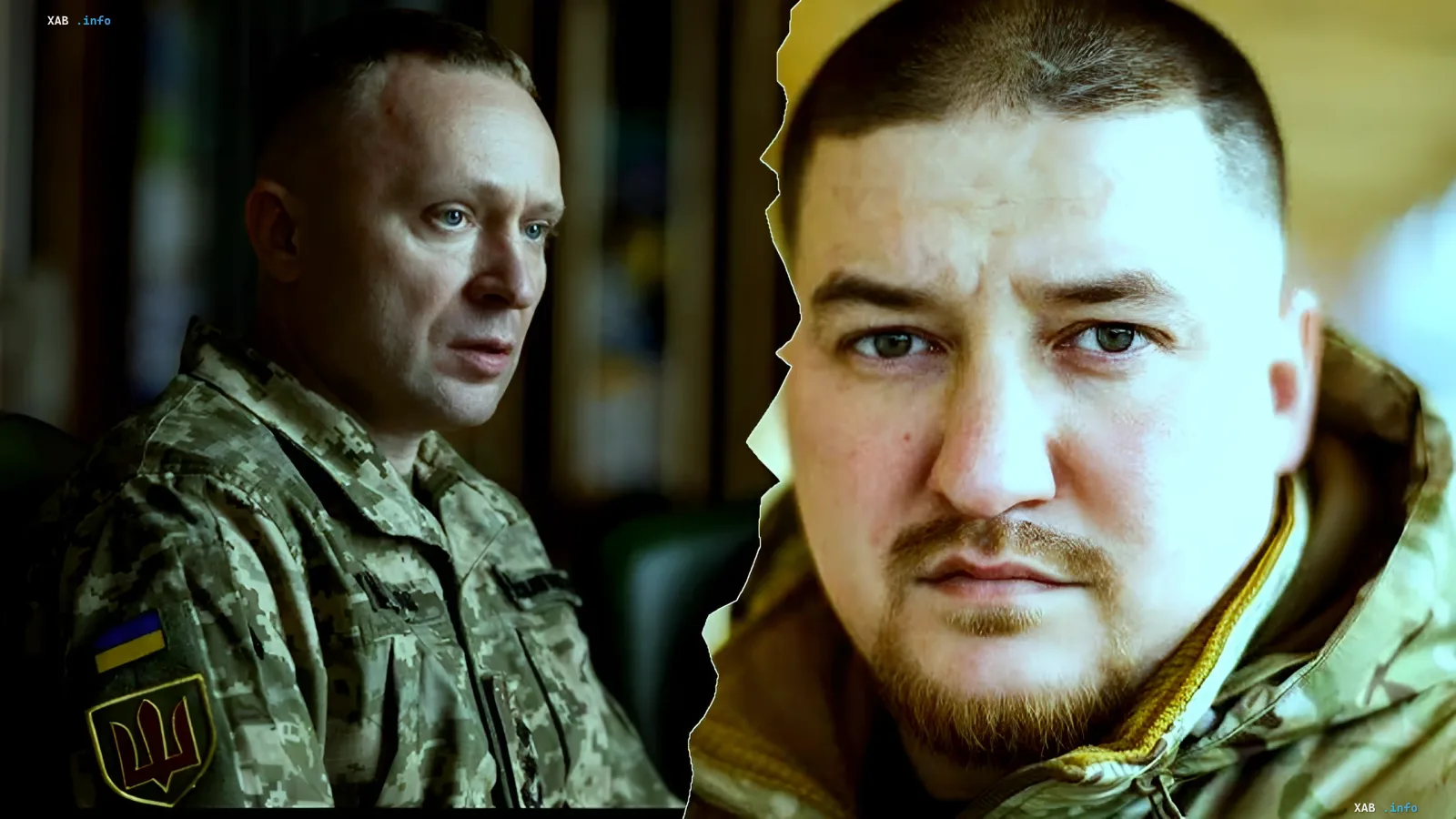 Mykhailo Drapaty und Oleksandr Ishkulov in Militäruniform, Diskussion über die Ernennung zur Verteidigung von Sloviansk