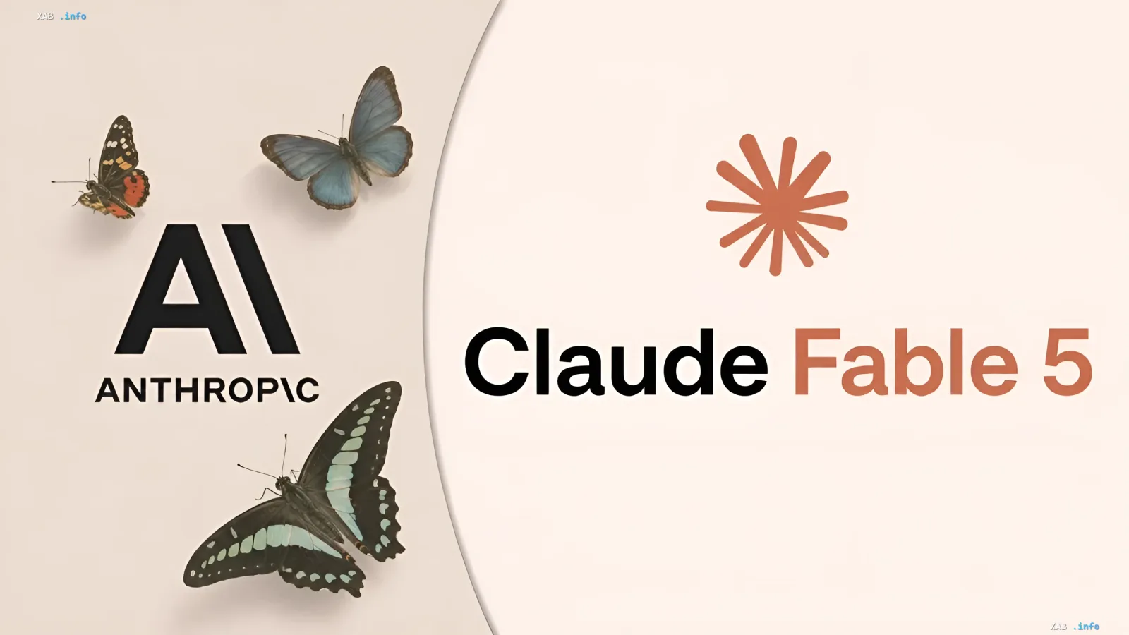 Logos von Anthropic und Claude Fable 5 mit Schmetterlingen im Hintergrund, die die Bereitschaft des Unternehmens für ein IPO mit einer Bewertung von 2 Billionen Dollar symbolisieren