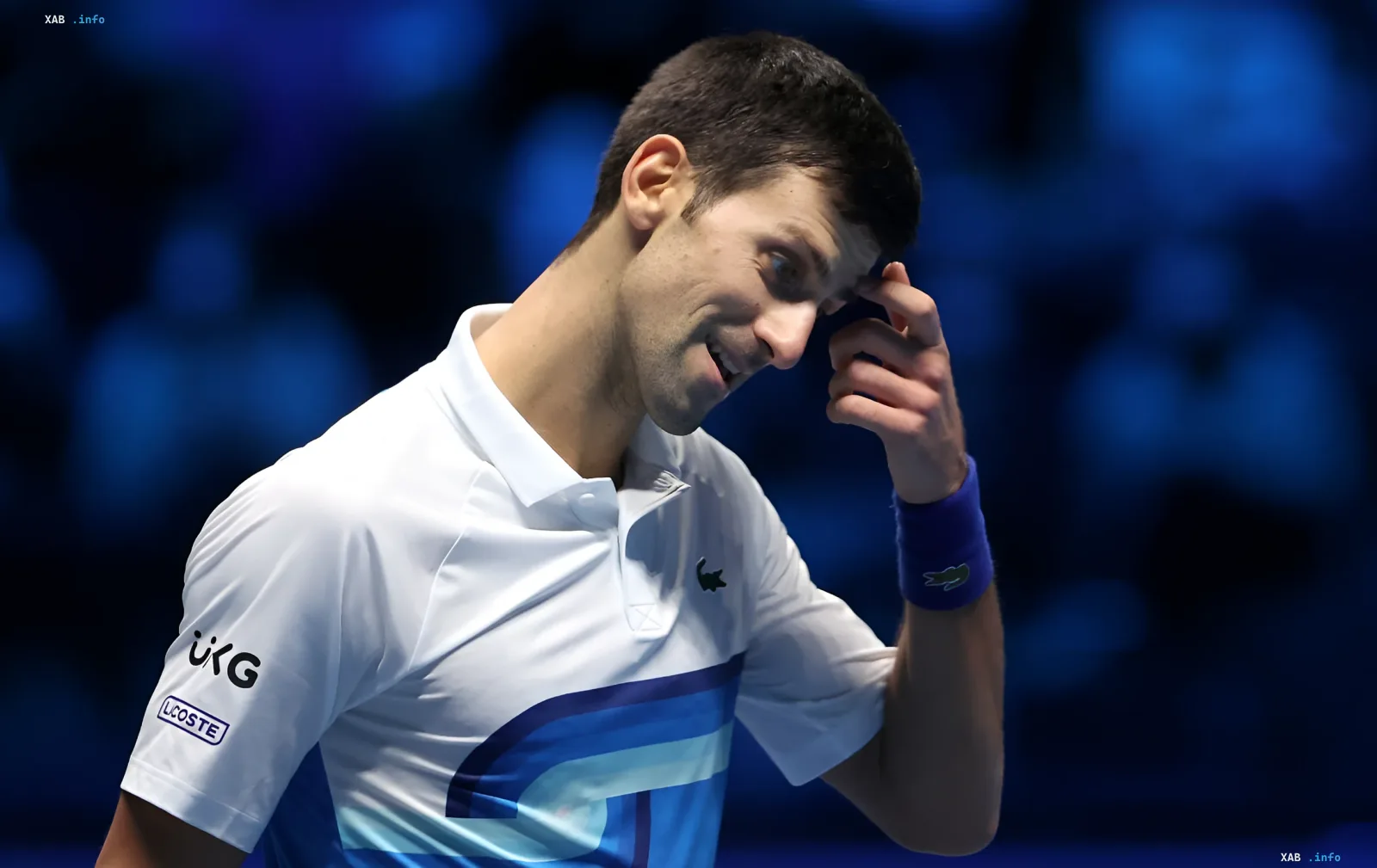 Novak Djokovic während seines Rückzugs vom Cincinnati-Match wegen der Hitze, Ausdruck von Enttäuschung