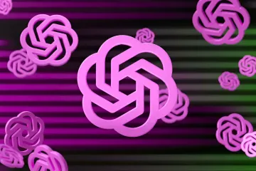 Символическое изображение логотипов OpenAI и Anthropic в виде переплетенных узлов, символизирующих ценовую войну в сфере ИИ