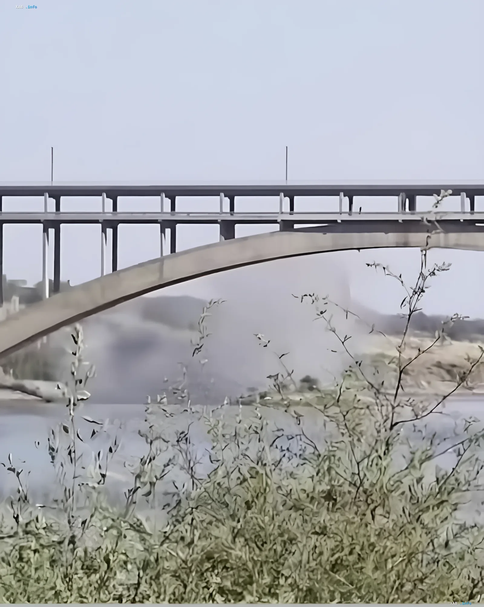 Bridge in combat zone: symbol of infrastructure duel in Zaporizhzhia Bridge over a river in Zaporizhzhia region — a key logistics infrastructure target of Ukrainian counterattack in Sviatodolynske