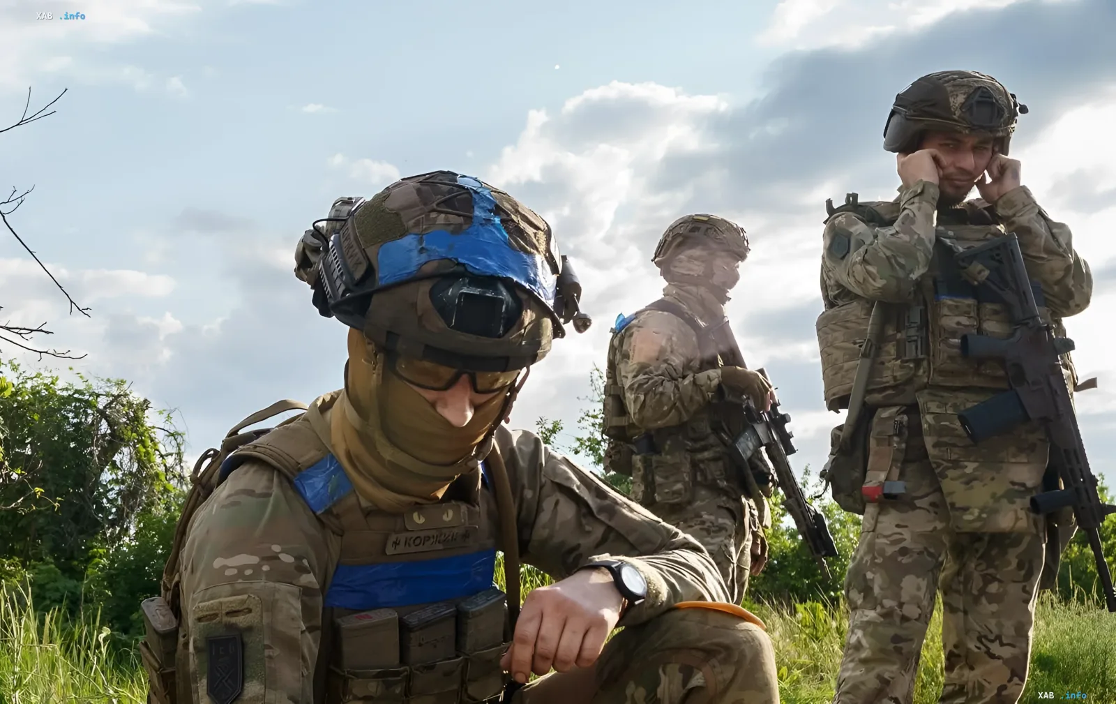 Azov Brigade soldiers in field conditions after successful Operation 'Hellfire-2' to destroy Russian logistics hubs in Donetsk region