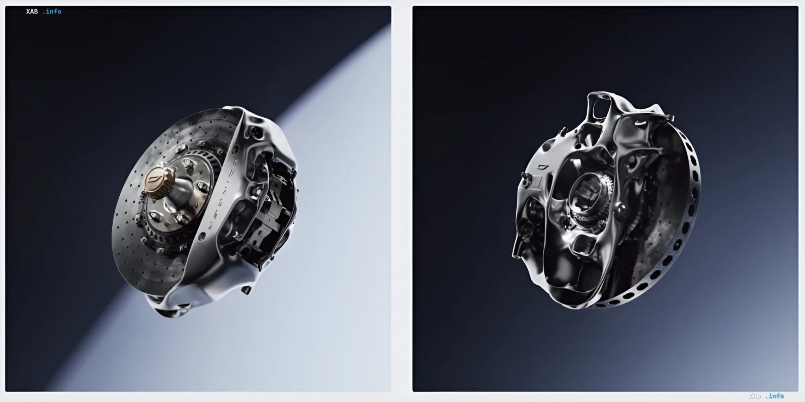Czinger BrakeNode: revolutionary brake assembly printed in a single block, showcasing innovative design and advanced technology