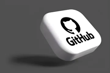 Логотип GitHub на белом кубе, символизирующий глобальный сбой платформы в августе 2026 года