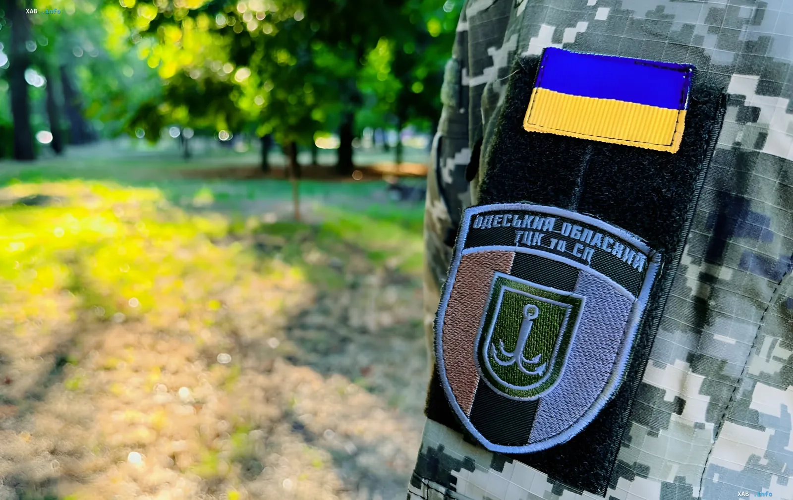 Патч Одесской областной ТЦК на форме сотрудника, связанный с делом о пытках в одесском ТЦК