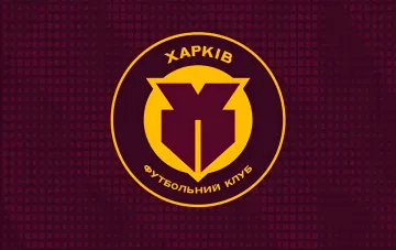 Эмблема ФК «Харьков» на бордовом фоне — клуб осудил «бегство» нападающего Сидорова и запросил трансферный сертификат в системе FIFA TMS