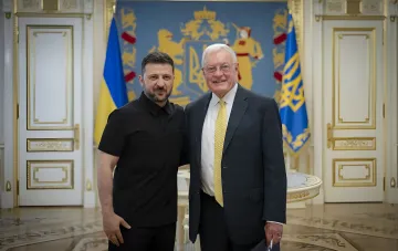 Ukrainischer Präsident Wolodymyr Selenskyj und Kellogg bei Treffen zur Luftabwehr: Diskussion über Patriot-Abfangraketen und die Intensivierung russischer Angriffe auf die Ukraine