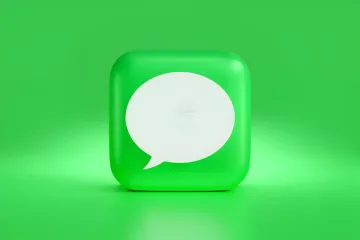 Apple-Messages-App-Symbol mit weißer Sprechblase auf grünem Hintergrund, das die ChatGPT-Integration in iMessage darstellt