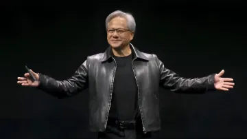 Jensen Huang, CEO von NVIDIA, auf der Bühne über langfristige Speicher-Reservierungsverträge mit SK hynix und Micron