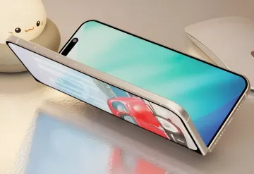 Концепт складного iPhone Ultra: рендер полусложенного смартфона с двумя экранами и премиальным корпусом