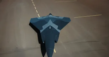 Saab A3 tailless stealth drone concept with a large swept wing on an airfield runway