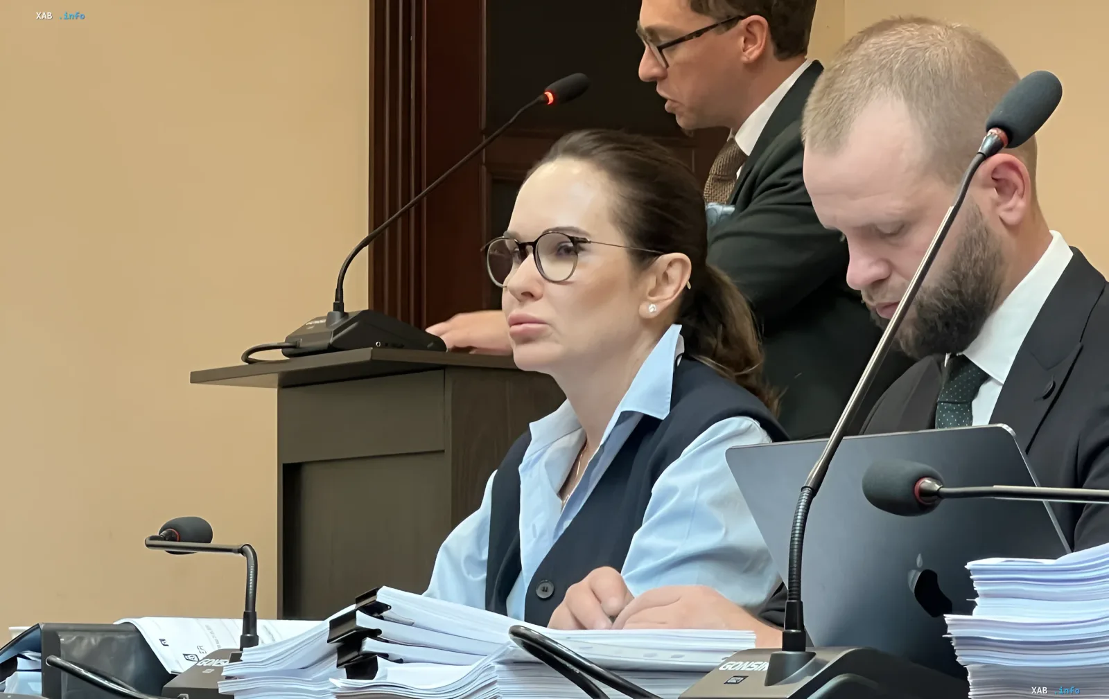 Бывшая замглавы Офиса президента Ирина Мудра на заседании суда в связи с решением об аресте