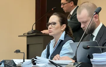 Бывшая замглавы Офиса президента Ирина Мудра на заседании суда в связи с решением об аресте