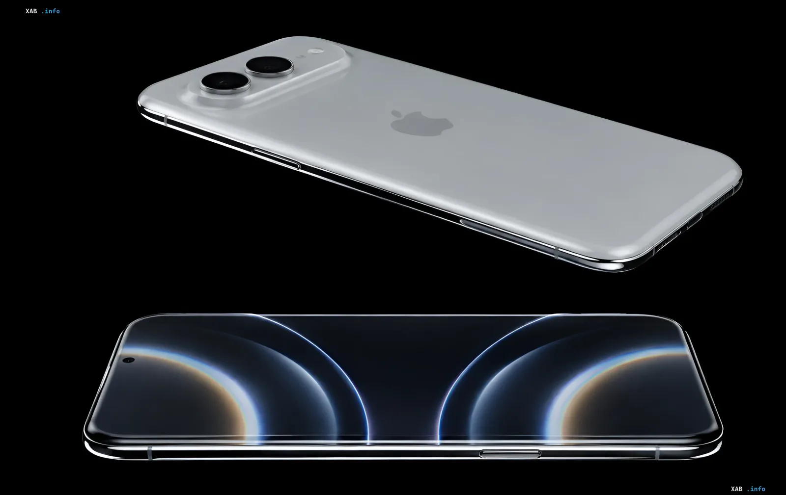Концепт юбилейного iPhone 20 со стеклянным корпусом, горизонтальным блоком камер и изогнутым экраном
