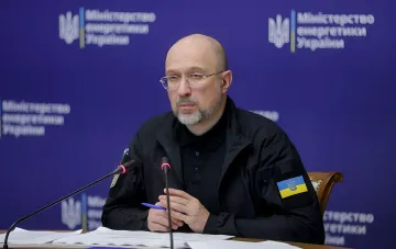 :Vertreter des ukrainischen Energieministeriums auf einem Briefing zur Gasspeicherung und Winterbereitschaft 2026/2027