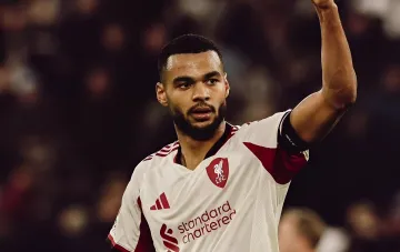 Cody Gakpo in a Liverpool kit amid Manchester City transfer talks worth 85 million pounds