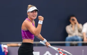 Мария Стародубцева празднует победу на US Open