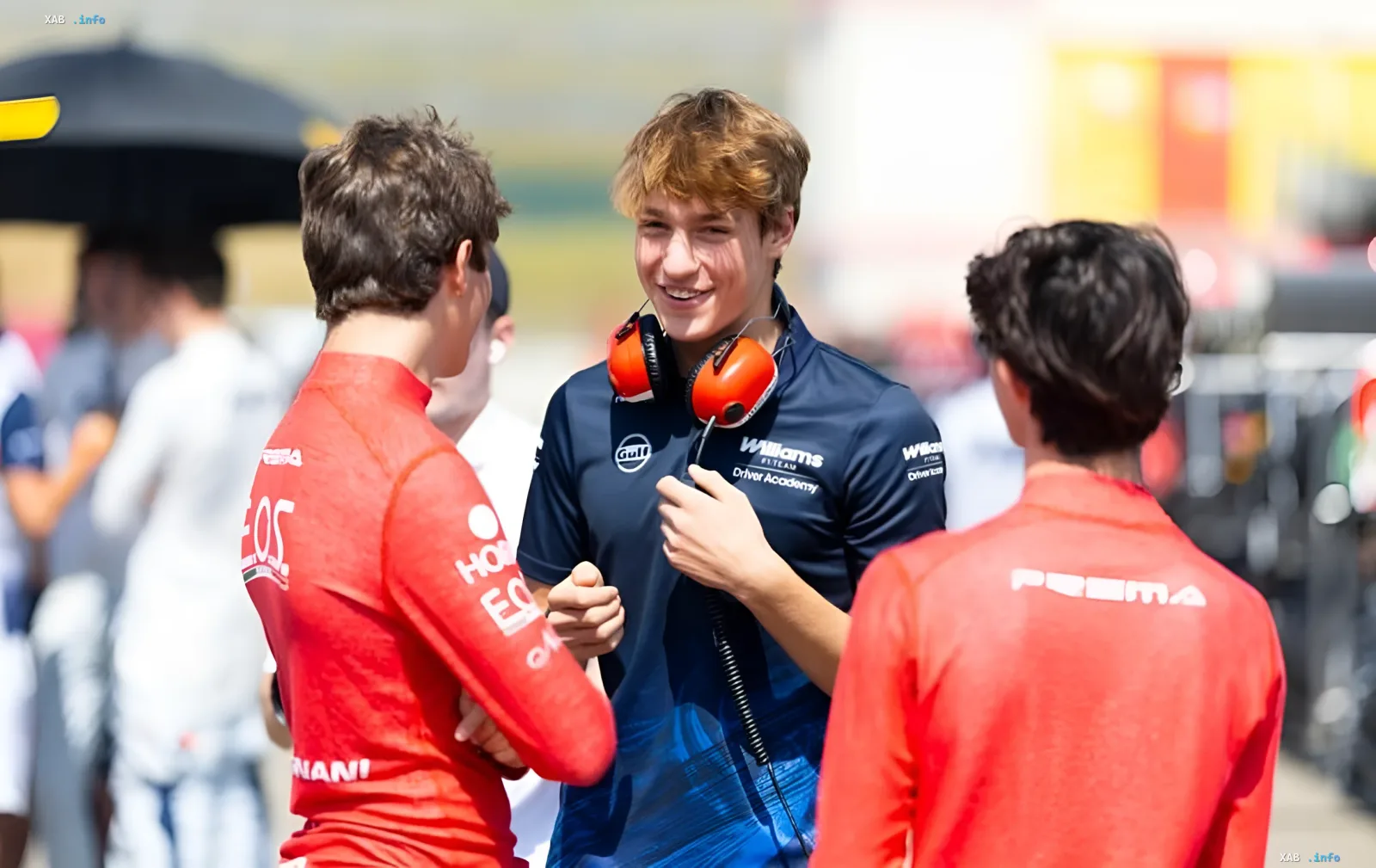 Ukrainian driver Bondarev in Williams Driver Academy gear at Imola ahead of his FREC debut with Van Amersfoort Racing