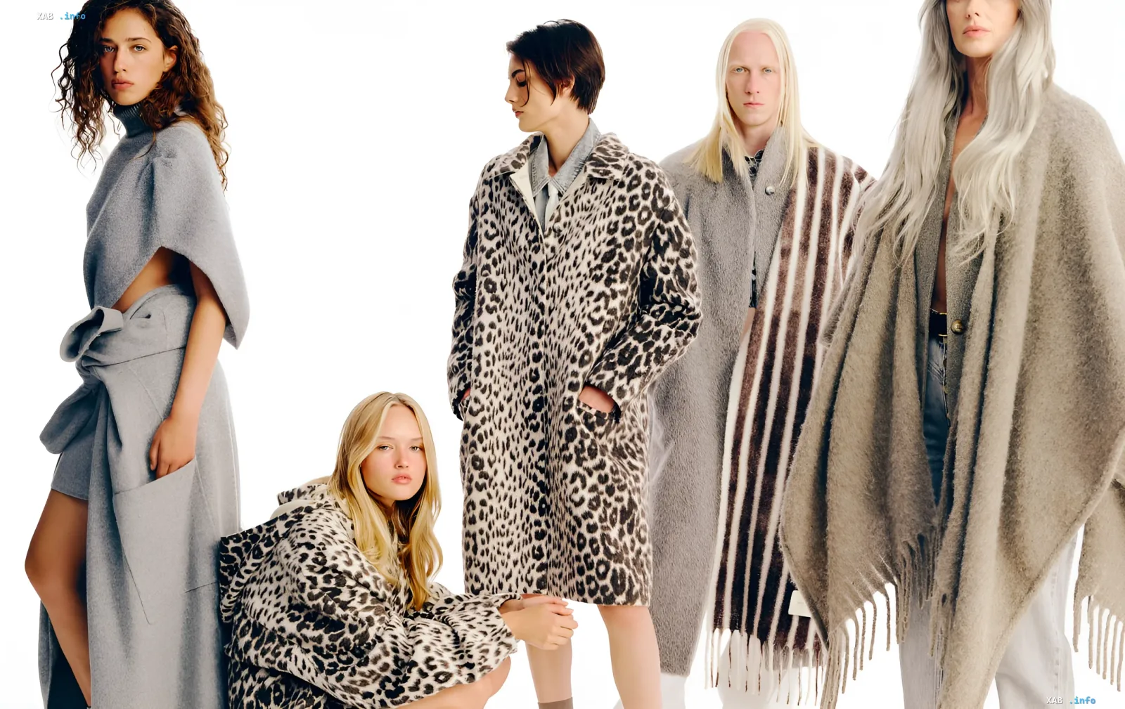 Modelle in Mänteln und Umhängen mit Leopardenmuster: Trends der Herbst-Winter-Saison 2026